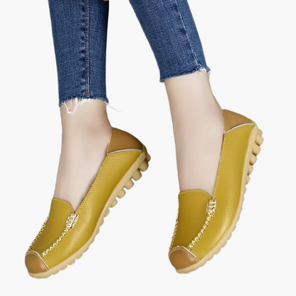 Damen Komfort Slip-On Mokassins für Alltag und Freizeit – Bequeme Schuhe mit rutschfester Sohle