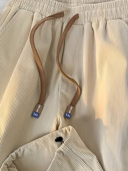 Pantaloni da jogging plissettati da uomo Modern Fit comodo – Stile urbano e comfort per tutti i giorni e il tempo libero