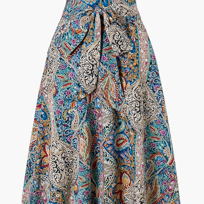 Abito a portafoglio da donna in elegante stile boho per estate e tempo libero