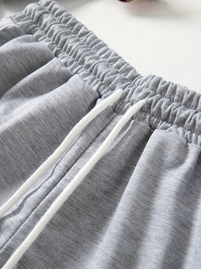 Pantalones cortos deportivos para mujer con cordón – Pantalones cómodos para fitness y tiempo libre para el verano