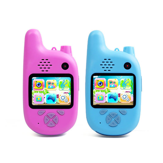 Walkie-talkie con fotocamera per bambini da 12MP, video 1080p e giochi – Giocattolo educativo per bambini e bambine