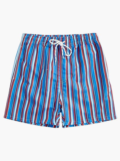 Shorts de bain homme à rayures – Coupe décontractée, style élégant pour les loisirs, parfait pour la plage et la piscine