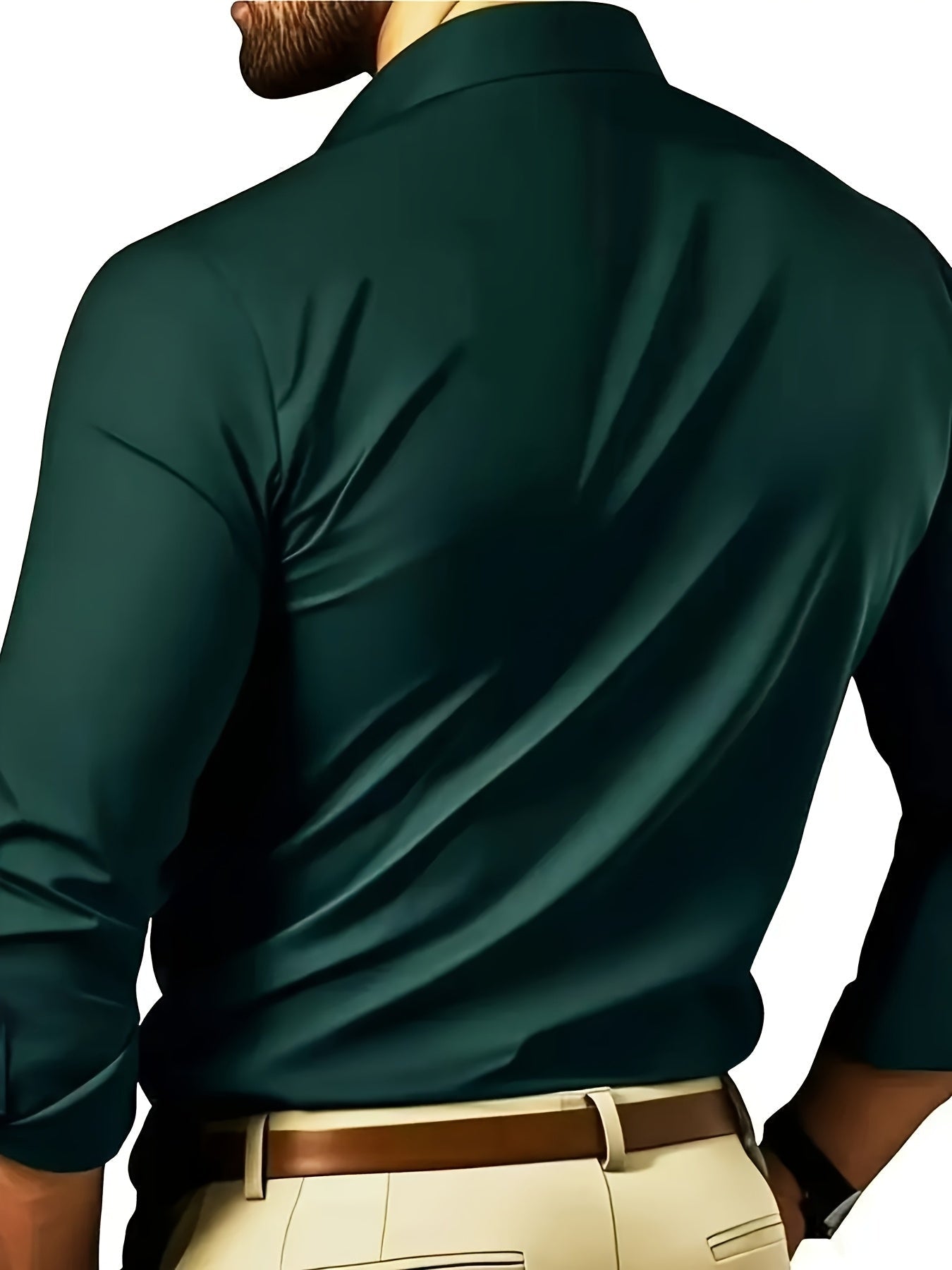 Herre Business Slim Fit Skjorte – Elegant stil til kontor og fritid