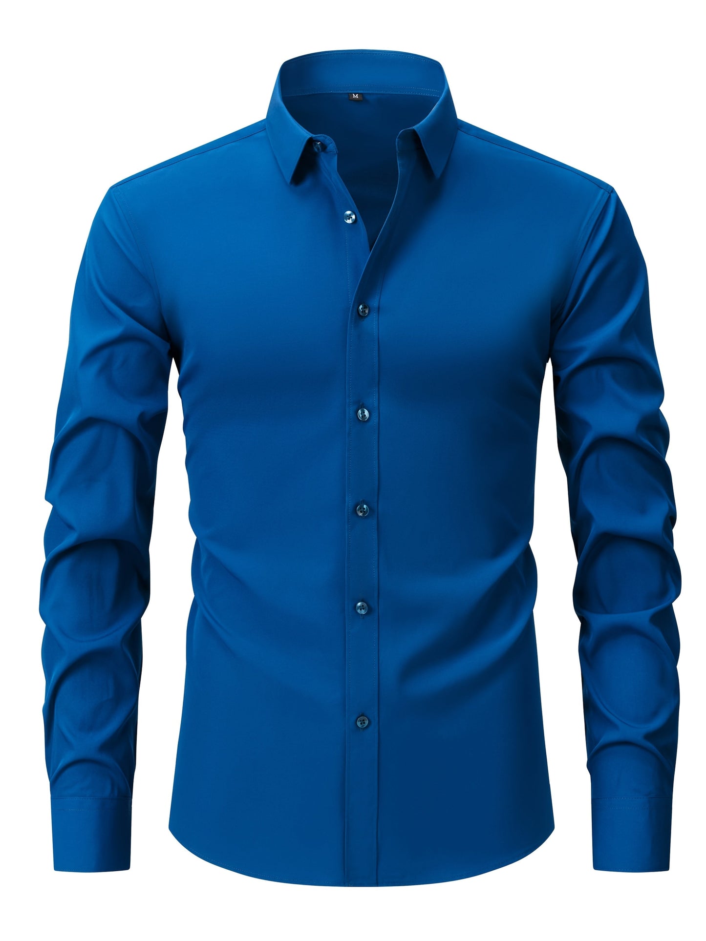 Chemise décontractée business homme coupe slim – Chemise élégante à manches longues pour le quotidien et le bureau