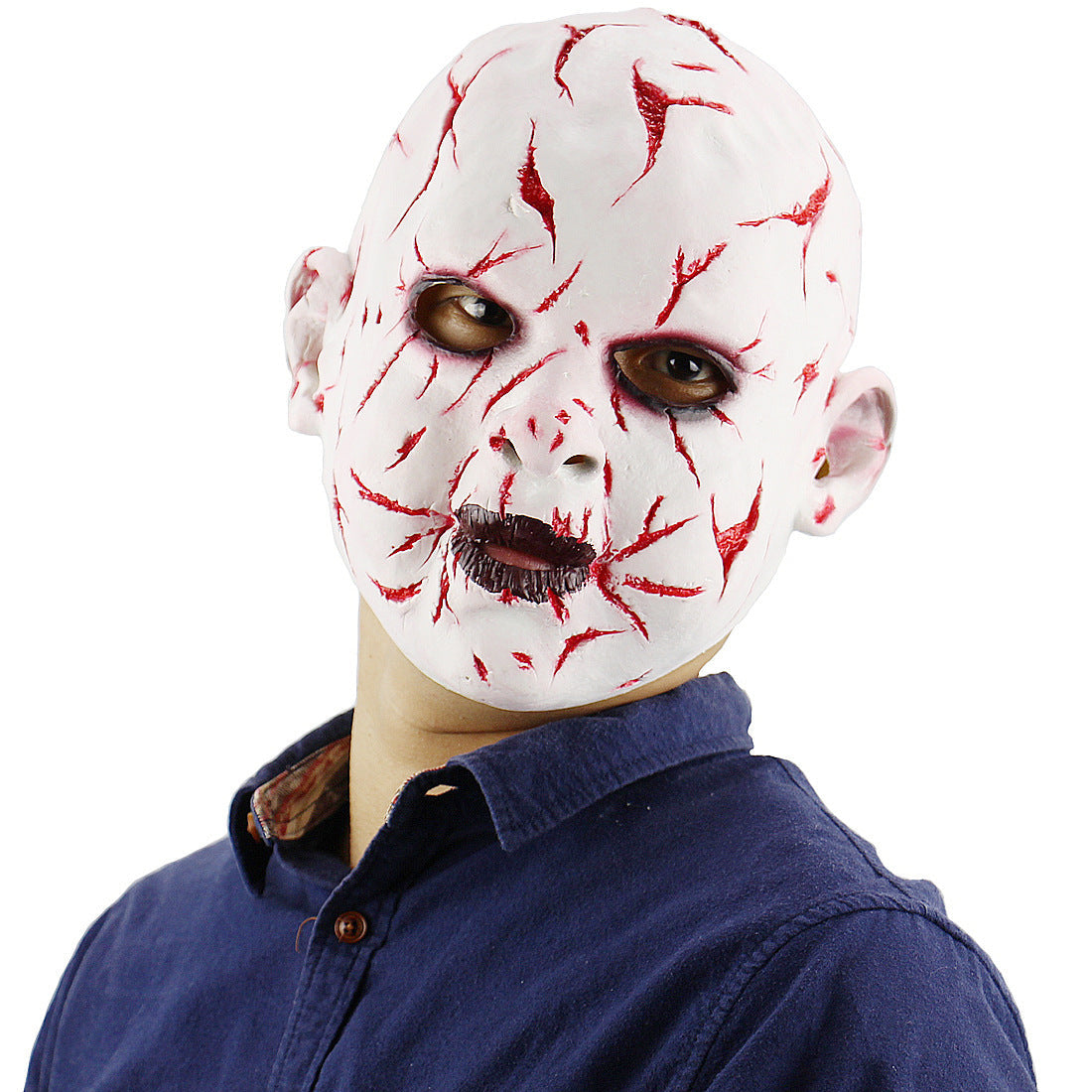 Halloween vampyrdemon-maske for voksne – Skummel utkledning for Halloween-fester og kostymearrangementer
