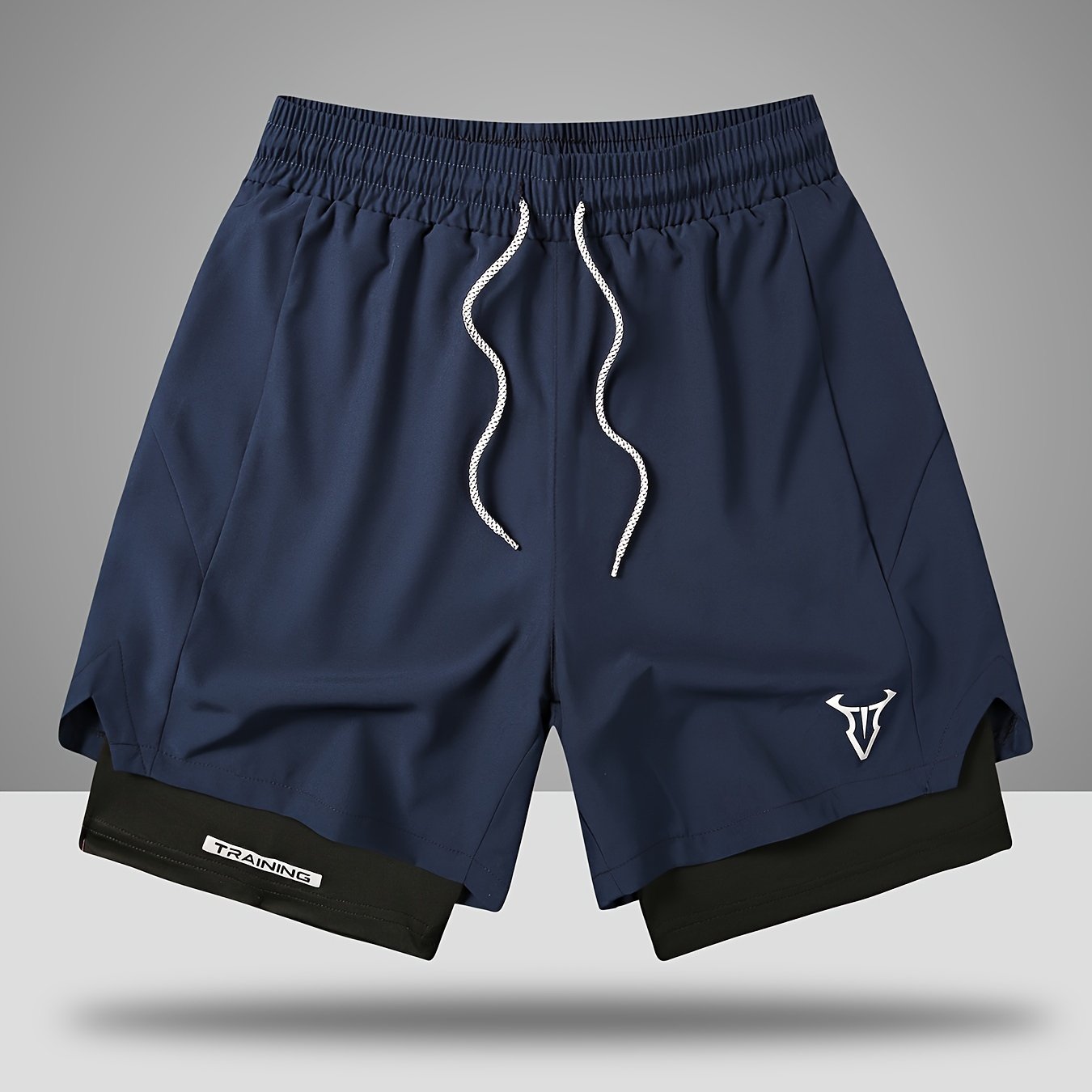 Pantaloncini da allenamento uomo fitness sport taglio regolare con coulisse e tasche laterali