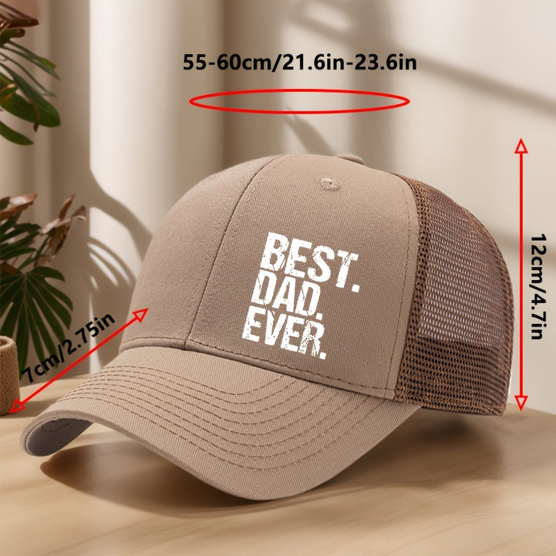Cappellino da camionista uomo Best. Dad. Ever. – Idea regalo classica con messaggio moderno