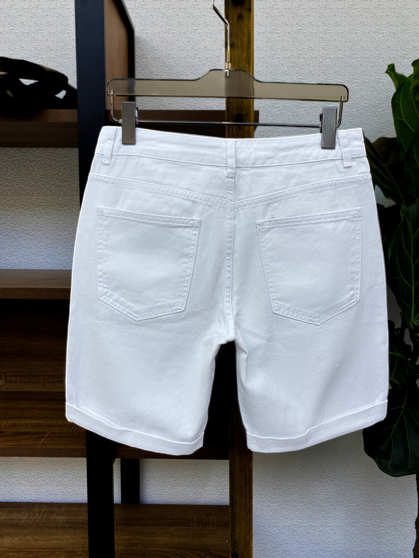 Męskie jeansowe szorty slim-fit na co dzień i czas wolny, nowoczesny design