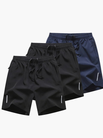 Herr Sport- och fritidsshorts Regular Fit, snabbtorkande, avslappnad