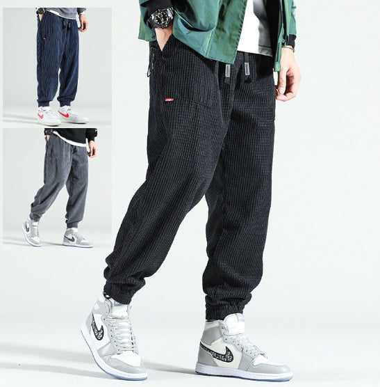 Tim – Heren corduroy broek met enkellastiek