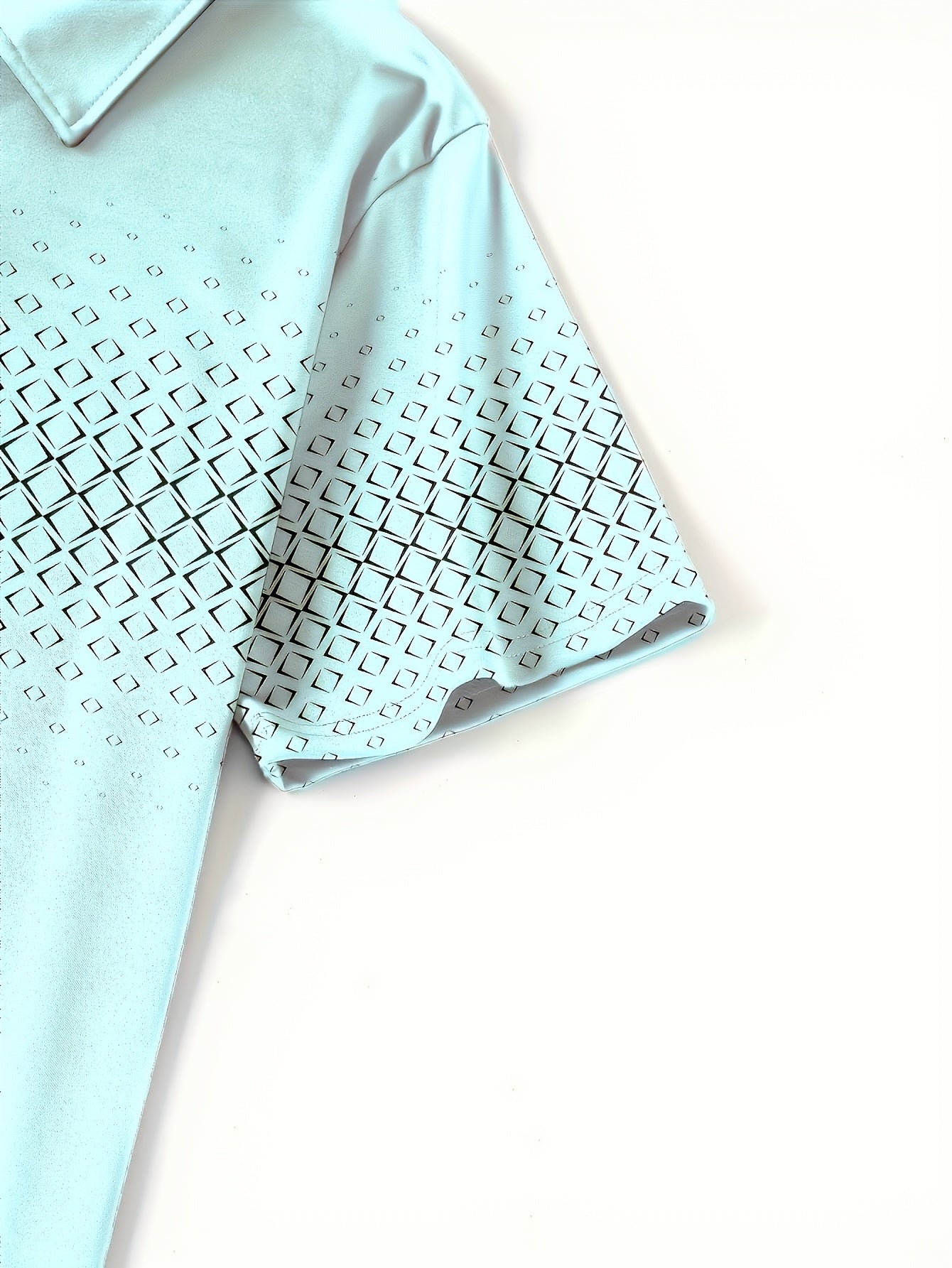Polo da uomo con stampa geometrica moderna – Maglia casual elegante per tutti i giorni e l’estate
