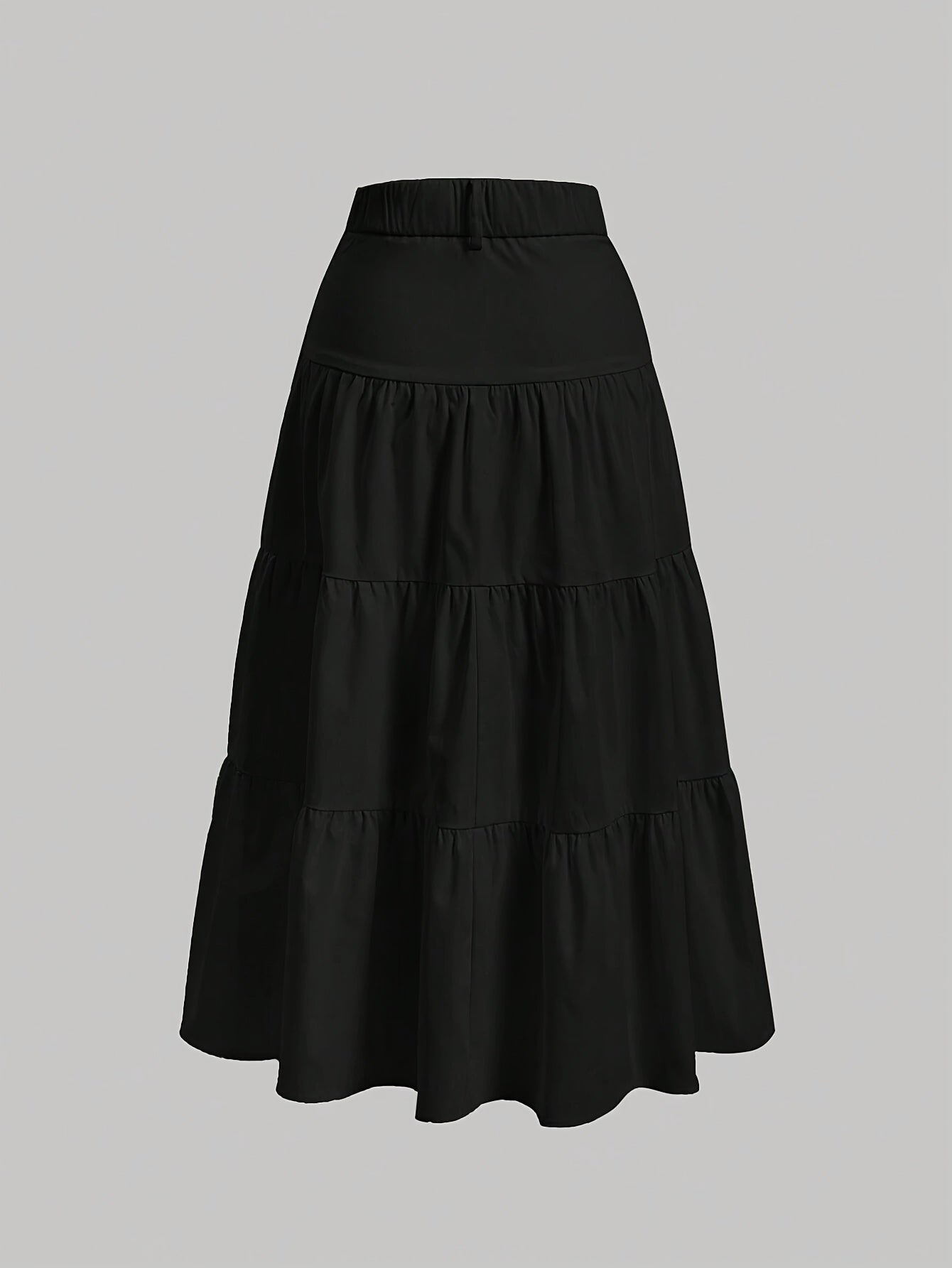 Damen Maxirock mit hoher Taille und Stufen-Design – Eleganter Freizeitrock für Frühling und Sommer