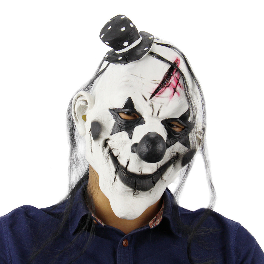 Halloween vampyrdemon-maske for voksne – Skummel utkledning for Halloween-fester og kostymearrangementer