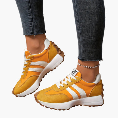 Sneaker donna retrò per tutti i giorni e tempo libero – Stile sportivo con strisce