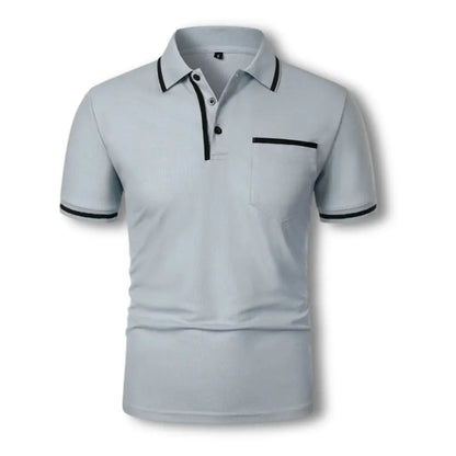 Herre polo skjorte modern fit med kontrastdetaljer – Stilfuld til hverdag og fritid