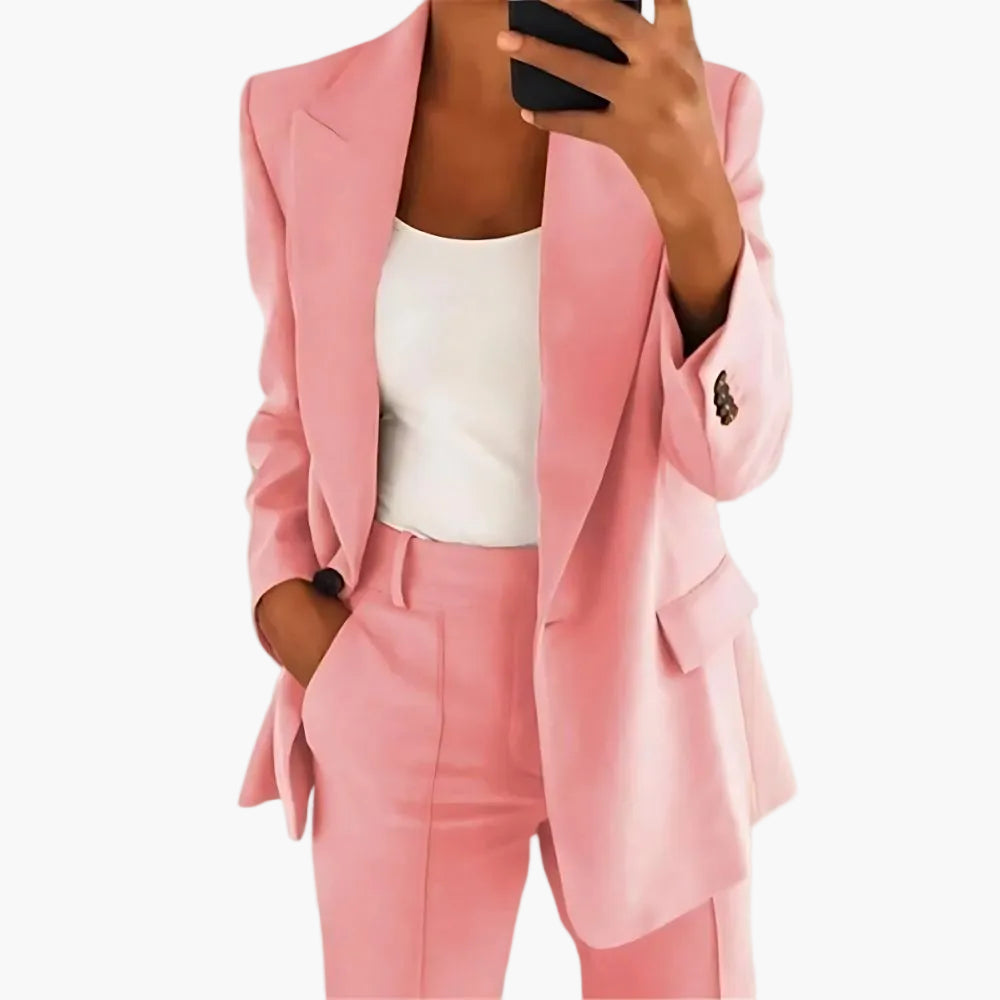Damen Business Anzug Zweiteiler – Moderner Blazer & Hose für Büro und Alltag