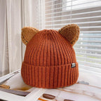 PurrWarm | Gebreide wintermuts met kattenoortjes