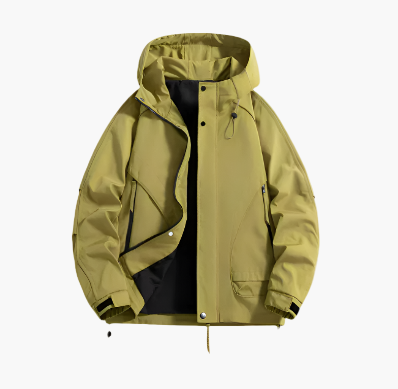 Chaqueta cortavientos outdoor para hombre – Impermeable, cortaviento, transpirable, todoterreno para ocio y aventura