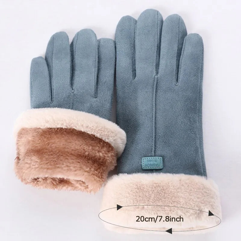 Warme handschoenen met touchscreenfunctie