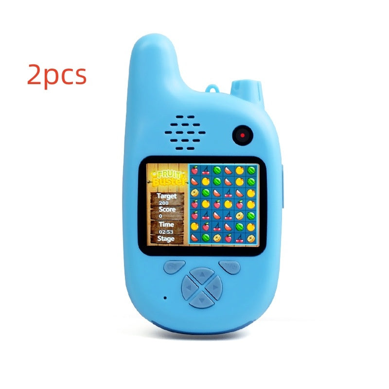 Kinder Walkie-Talkie Kamera mit 12MP, 1080p Video & Spiele – Lernspielzeug für Jungen & Mädchen