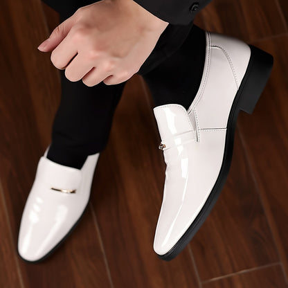 Mocassini eleganti da uomo – Scarpe lucide da abito per ufficio e occasioni formali