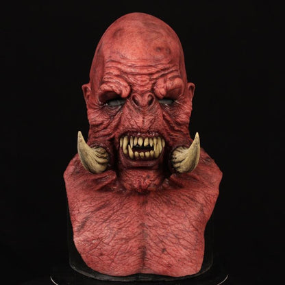 Masque orc en latex Halloween pour adultes – Déguisement monstre Warcraft effrayant