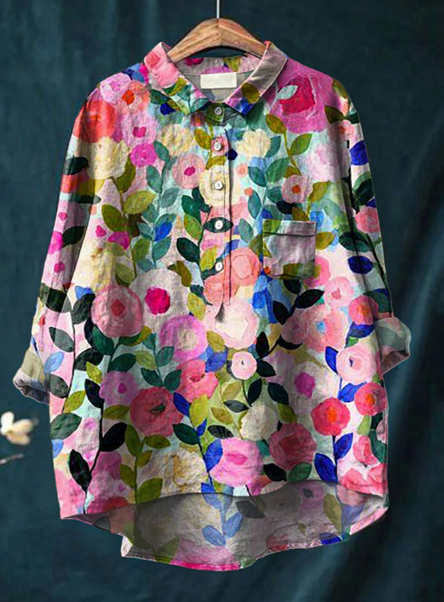 Rachael – Camicia da donna stile cardigan europeo e americano