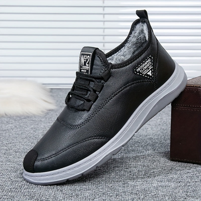 Botas de invierno para hombre con cordones y forro cálido