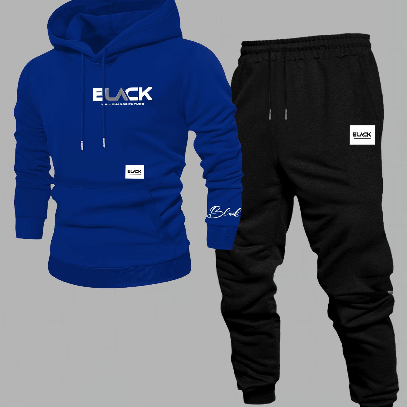 Chándal unisex con sudadera con capucha y pantalón de chándal, varios colores