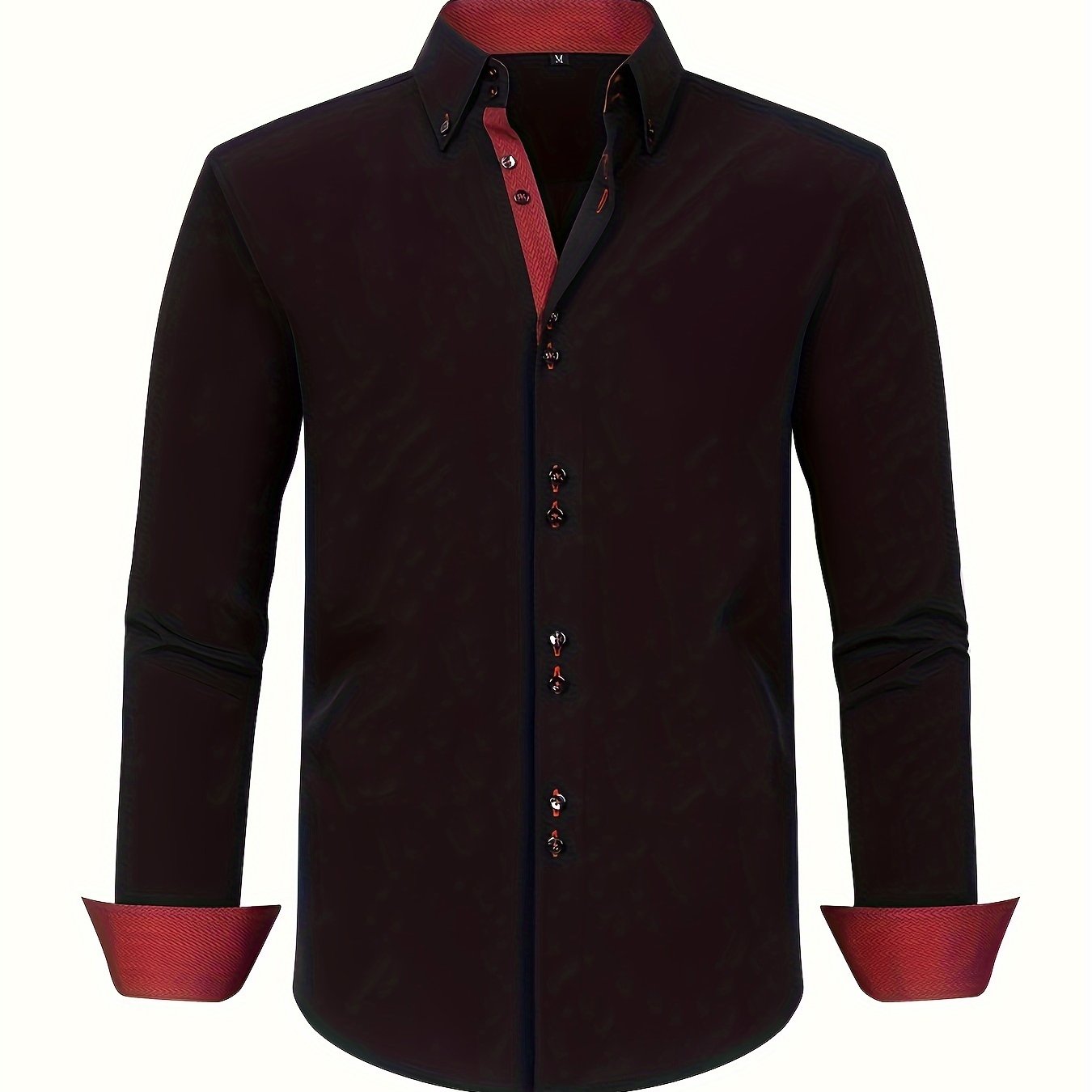 Męska koszula biznesowa casual z długim rękawem nowoczesny elegancki design