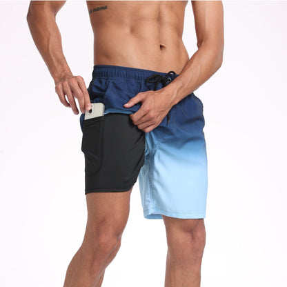Herrebadeshorts med inderlomme – Sportslige badeshorts til strand og fritid