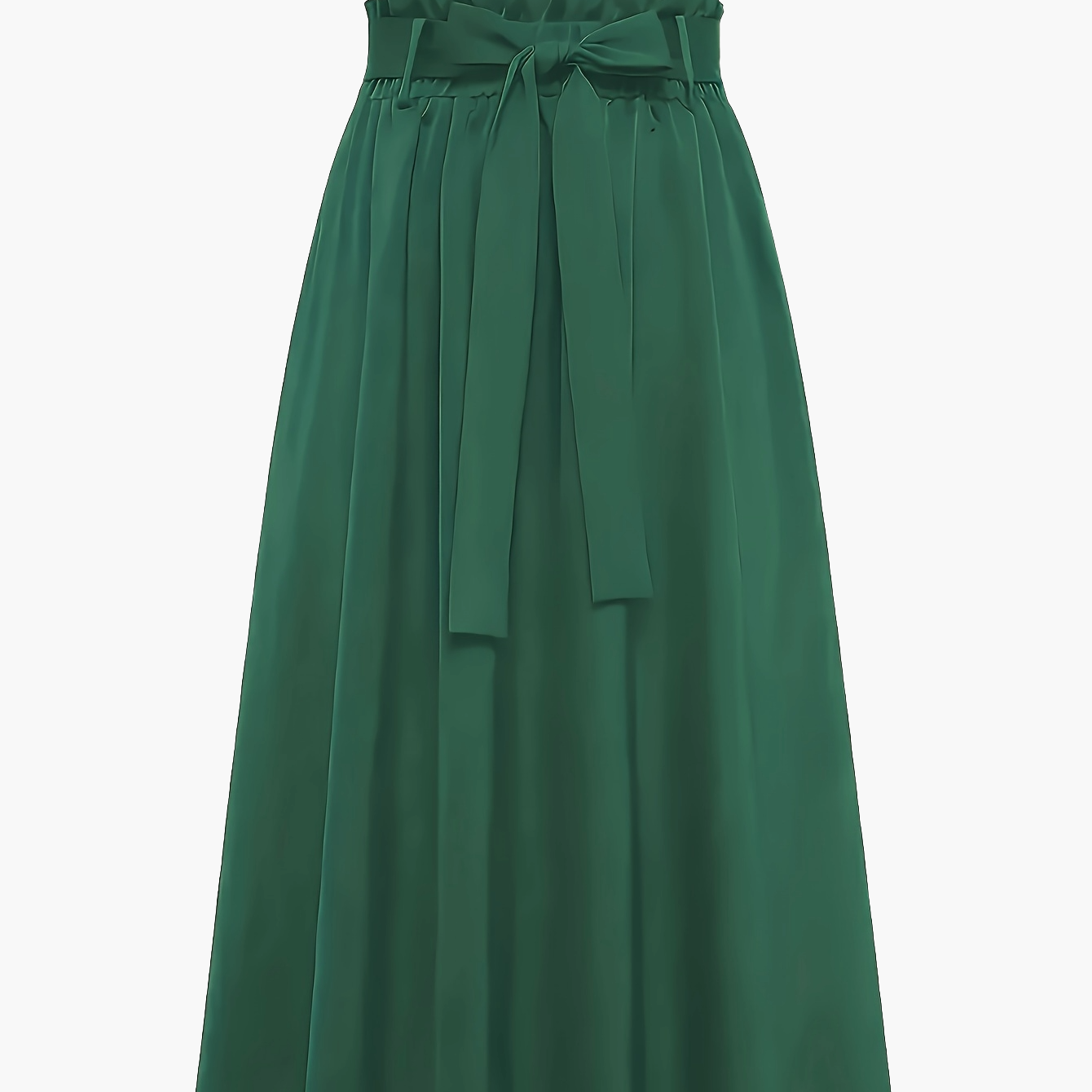 Damen Maxirock mit Paperbag-Bund und Schleife – Eleganter Freizeitrock für Frühling und Sommer