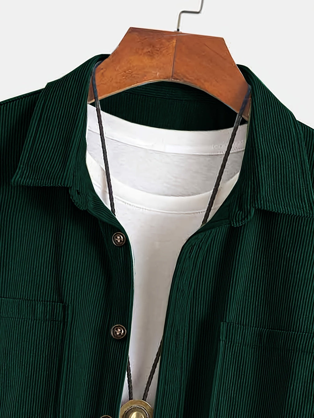 Bryce | Overshirt met lange mouwen, zakken en knopen voor heren