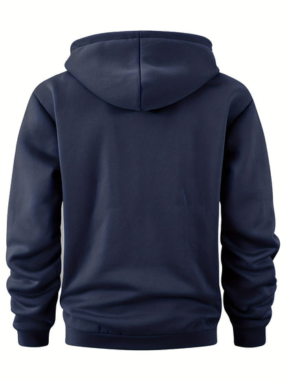 Hoodie mit Reißverschluss, Kängurutasche & Kapuze für Herren