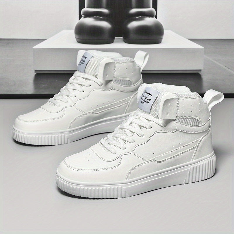 Herren High-Top Sneaker Sportlich Freizeit Schuhe für Alltag und Outdoor