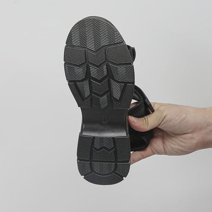 Dame plateau-sportsandaler med velcro – Komfortable sommersko til fritid og hverdag
