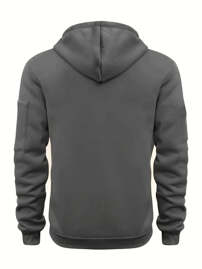 Herren Hoodie & Cargo Jogginghose Set – Loungewear Trainingsanzug mit Reißverschlusstaschen