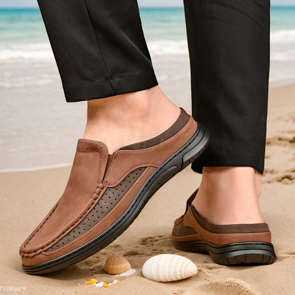 Herre Slip-On Loafer Mokassin Stil – Komfortable sko for fritid og sommer