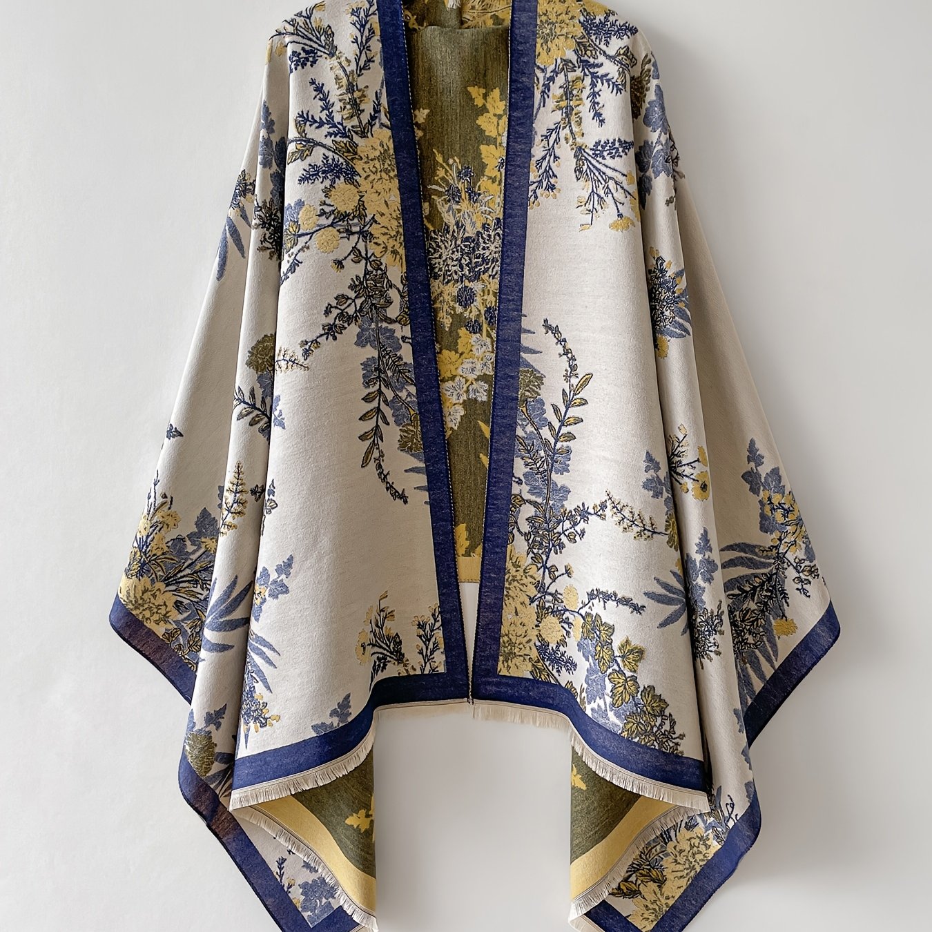 Cardigan kimono femme à imprimé floral – Style bohème élégant pour loisirs et quotidien