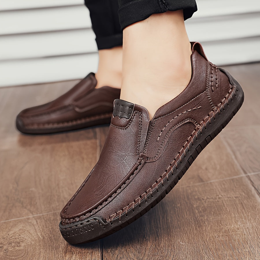 Herren slip-on fritidsskor – bekväma mokassin-slip-ins för vardag och kontor