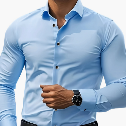 Herre Business Slim Fit Skjorte – Elegant stil til kontor og fritid