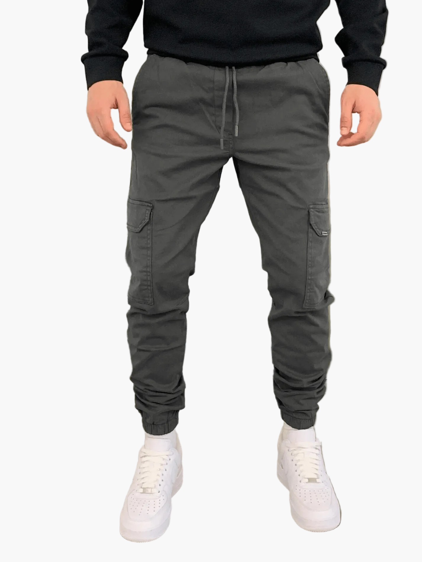 Herren Jogger Cargo Hose – Moderne Freizeithose mit Taschen und Bündchen, Streetwear Style