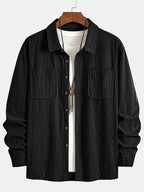 Bryce | Overshirt met lange mouwen, zakken en knopen voor heren