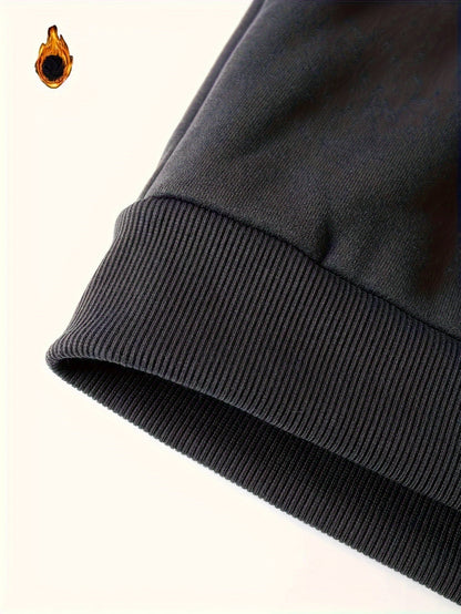 Herren Hoodie Color-Block Schwarz Weiß Braun mit Kapuze