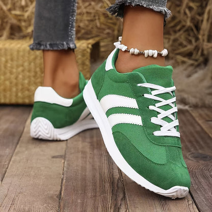 Baskets femme style rétro décontracté pour le quotidien et les loisirs