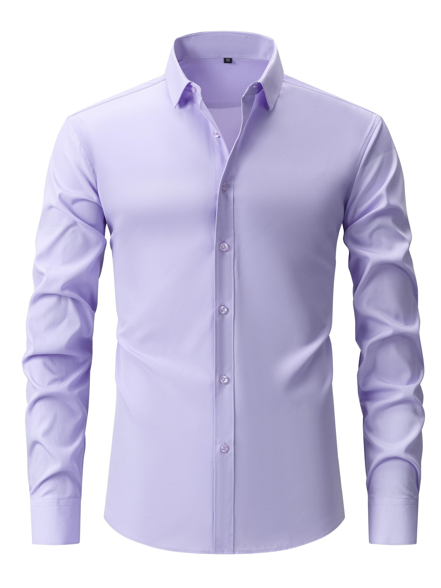 Chemise décontractée business homme coupe slim – Chemise élégante à manches longues pour le quotidien et le bureau