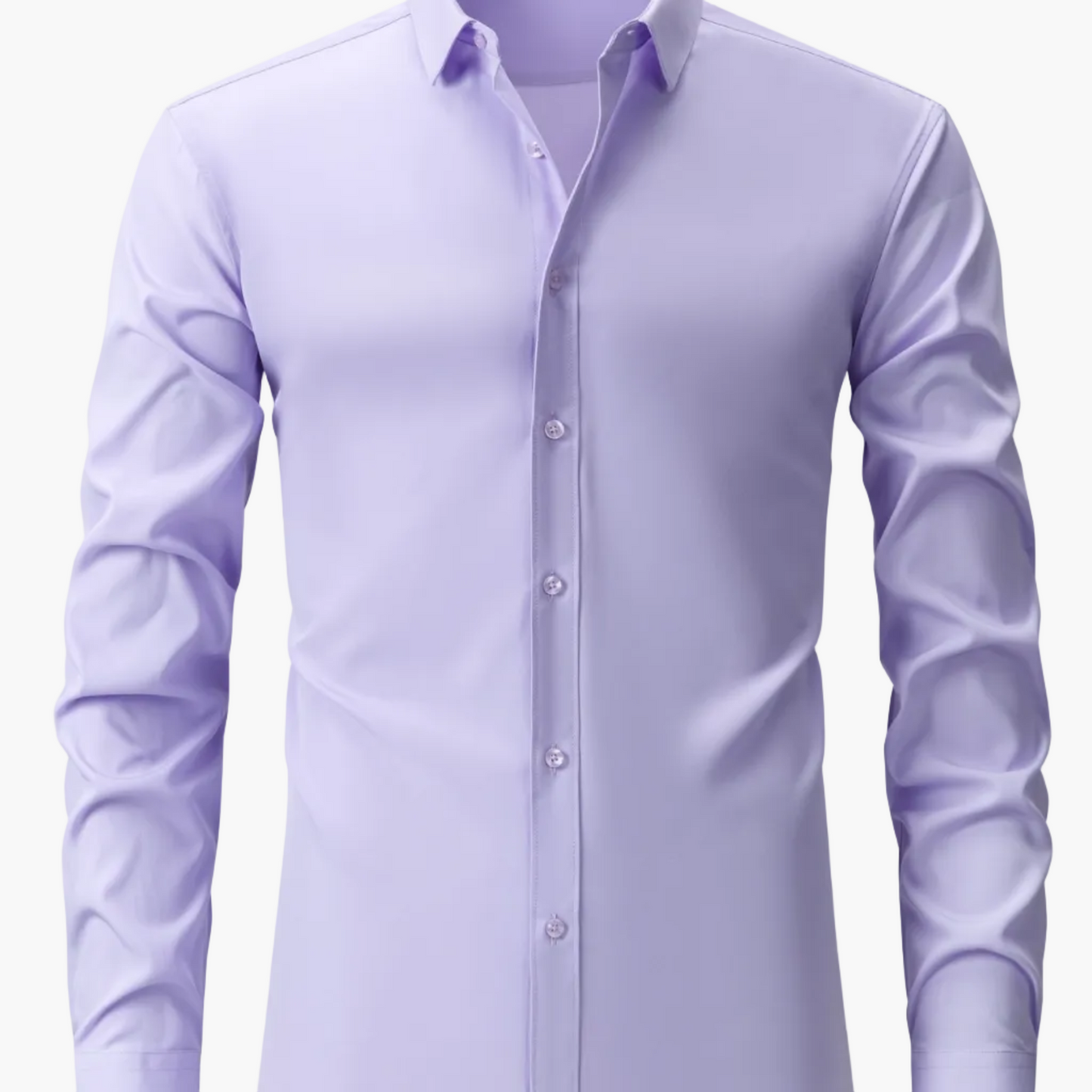 Chemise décontractée business homme coupe slim – Chemise élégante à manches longues pour le quotidien et le bureau