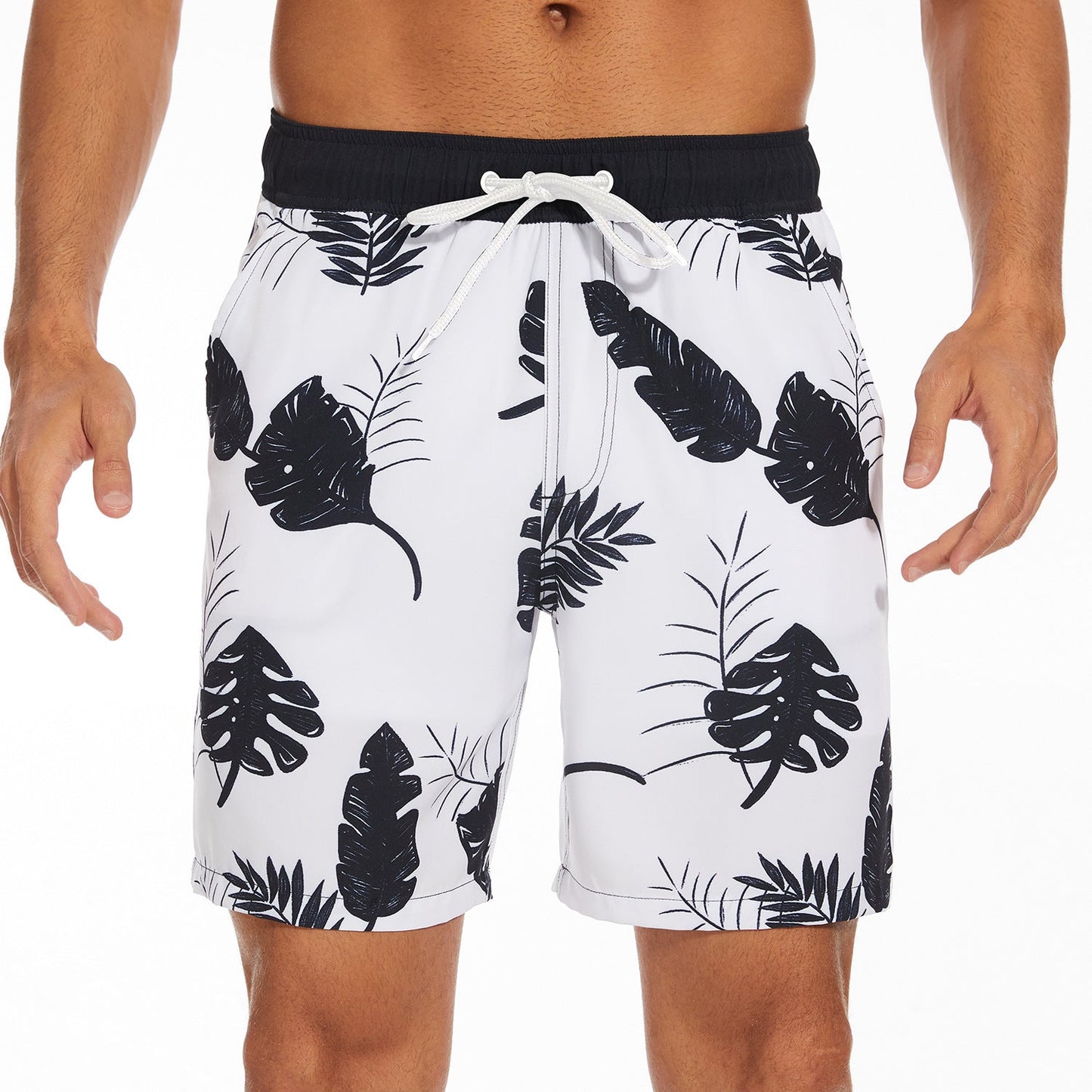 Herrebadeshorts med inderlomme – Sportslige badeshorts til strand og fritid