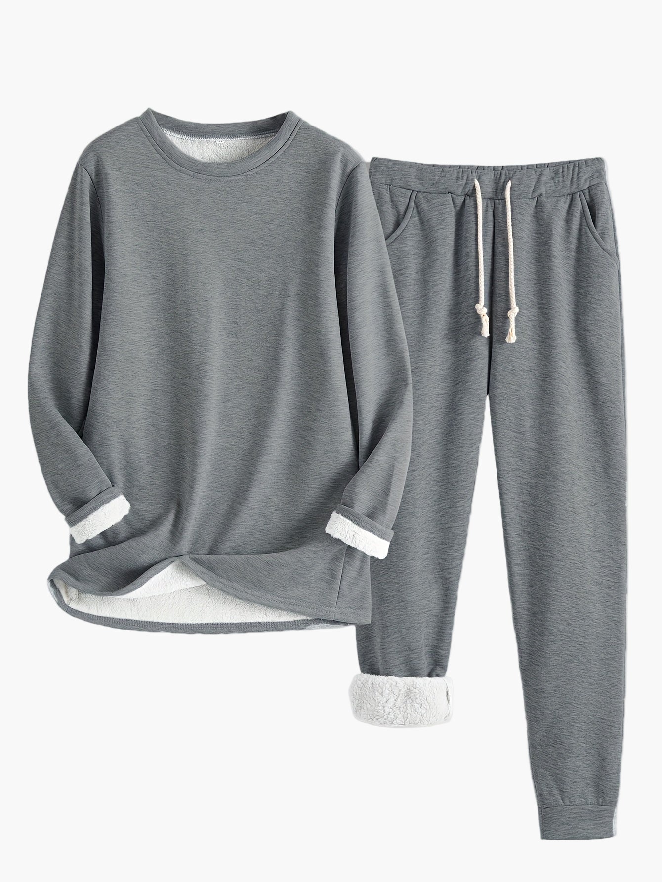 Damen Kuschelige Lounge Set Zweiteilig – Bequemer Hausanzug für Freizeit & Entspannung