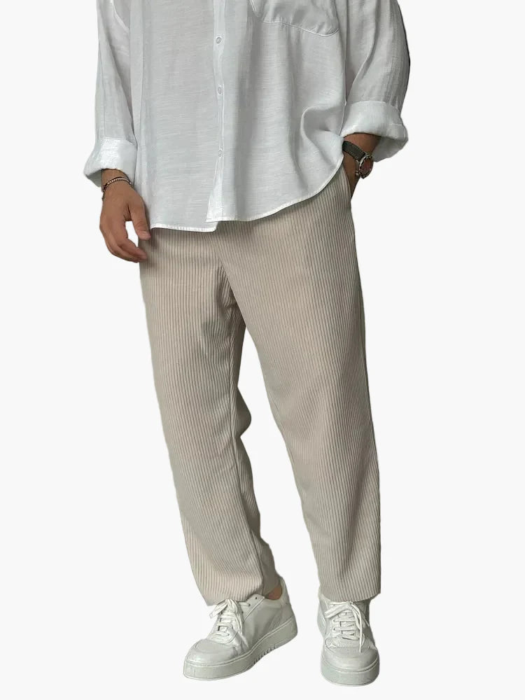 Herren Luxus-Hose im Old Money Stil – Elegante Freizeit- und Businesshose, Regular Fit, Everyday Chic